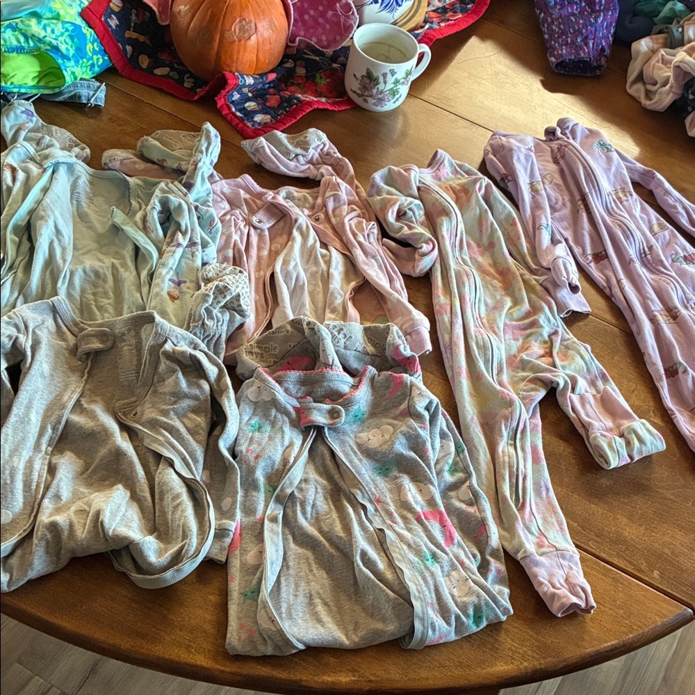 Assorted Baby Onesies in Pastel Colors